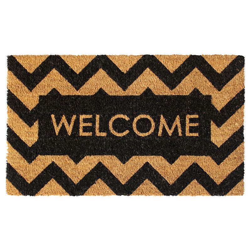 RugSmith Herringbone Welcome Doormat - 18'' x 30''