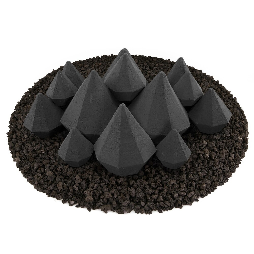 Ceramic Fire Diamonds  Fire Pit Accessory  Modern Decor for Indoor   Outdoor Fire Pits or Fireplaces