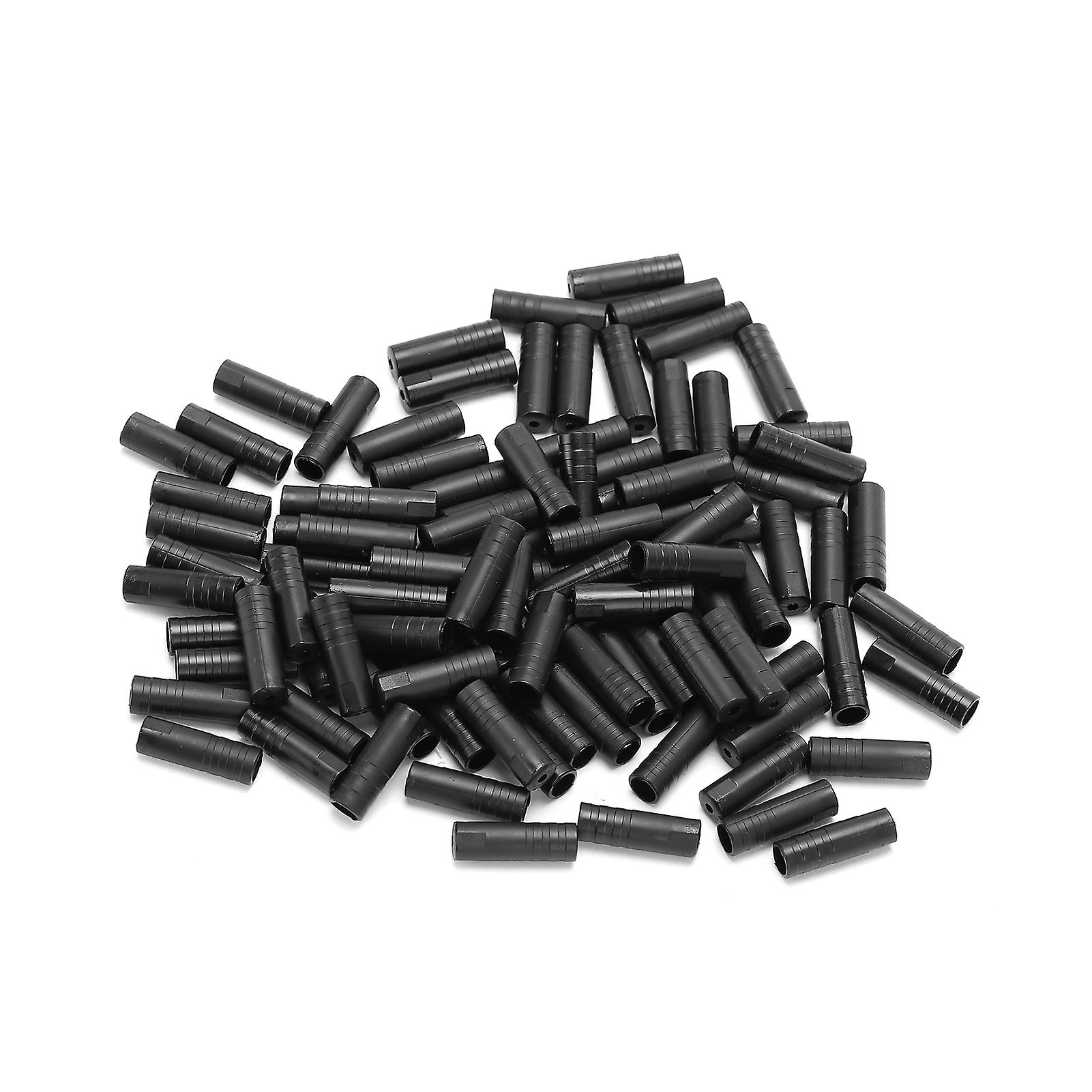 100pcs Bike Cable End Caps Black Plastic Housing Ferrule Cycling Caps For 4mm Diameter Brake Wire Tube