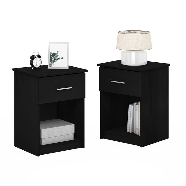 Furinno Tidur Nightstand with Handle with One Drawer