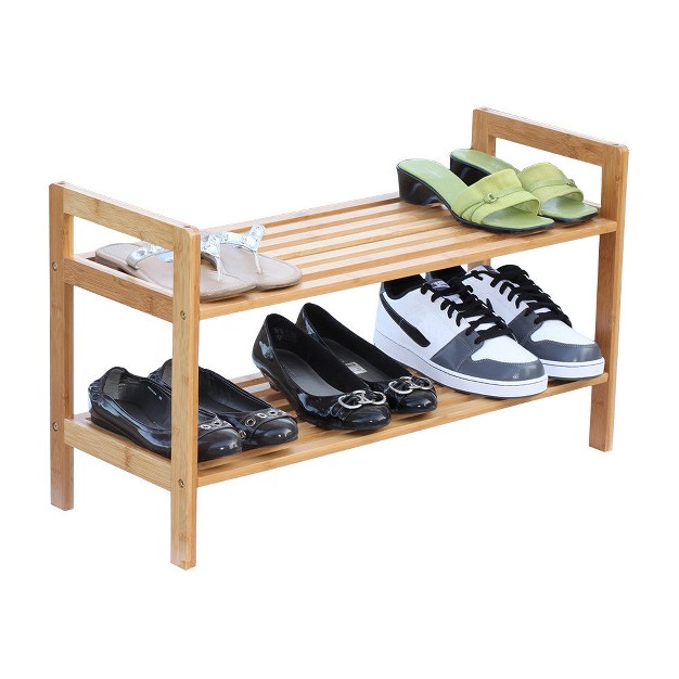 Oceanstar 2 Tier Shoe Rack Square