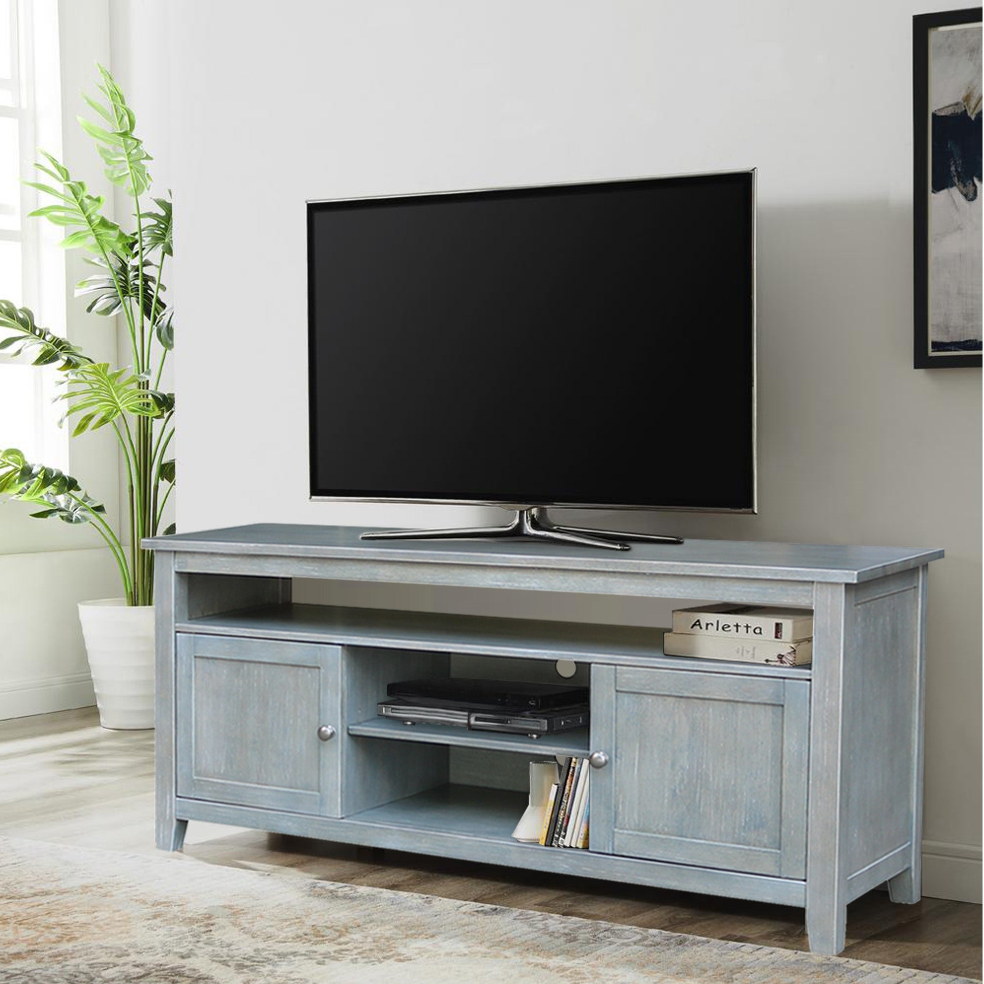 Entertainment / TV Stand with 2 Doors - 57