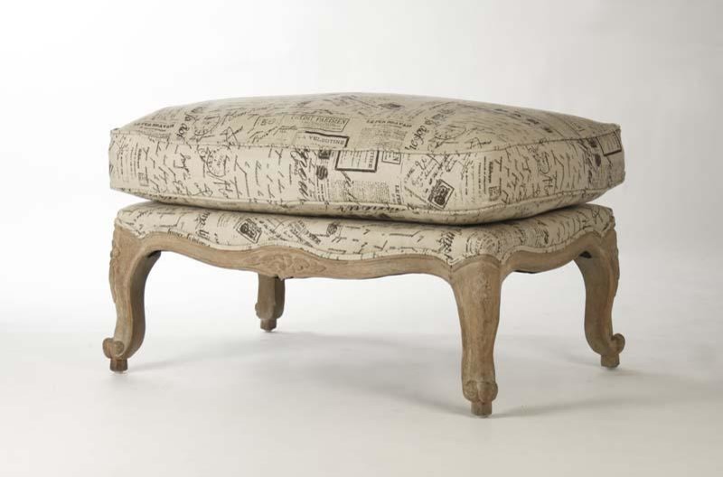 Paris Ottoman   French Country   Footstools And Ottomans   by Nook  ampCottage  Houzz