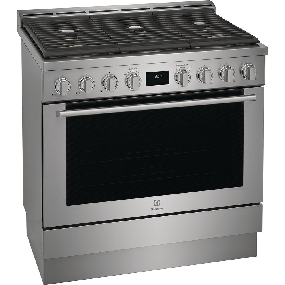 Electrolux 36-inch Freestanding Gas Range with Convection Technology ECFG3668AS