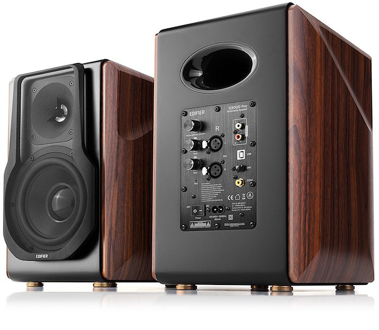 Edifier Walnut Powered Bluetooth Bookshelf Speakers (Pair)