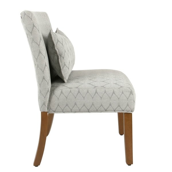 Porch and Den Valderrama Geometric Patterned Accent Chair with Pillow