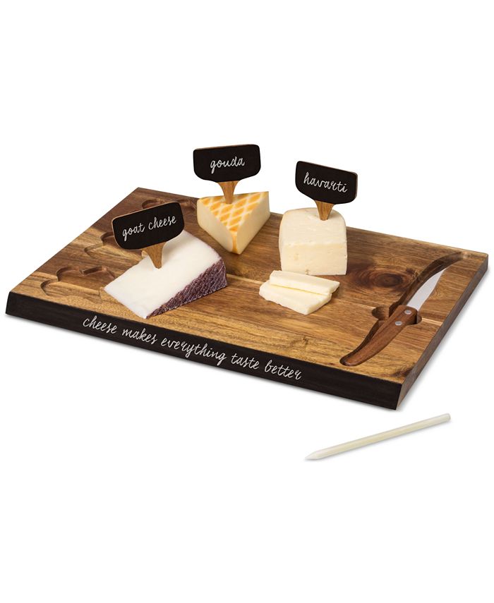 Picnic Time Toscanaandreg by Delio Acacia Wood Cheese Board Tools Set