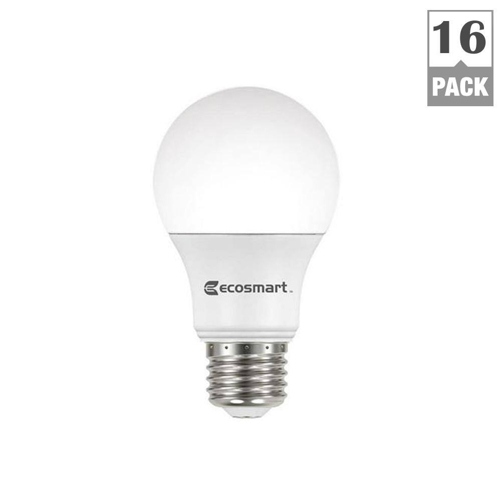 60-Watt Equivalent A19 Non-Dimmable LED Light Bulb Daylight (16-Pack) 11A19060WULND02