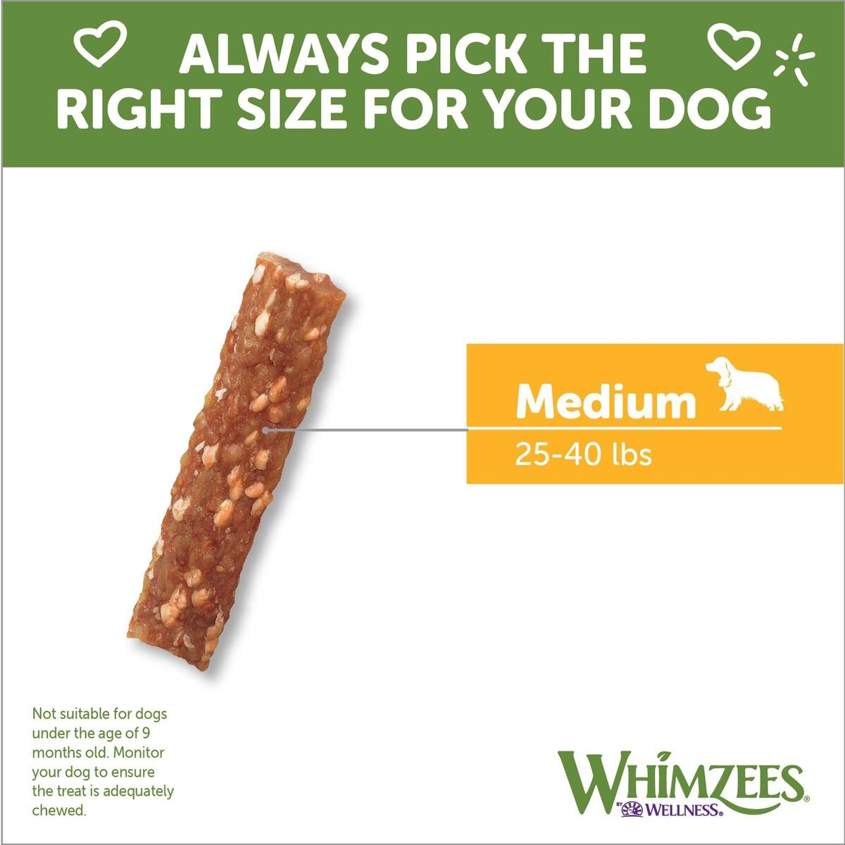 WHIMZEES Veggie Strip Medium Grain-Free Dental Dog Treats