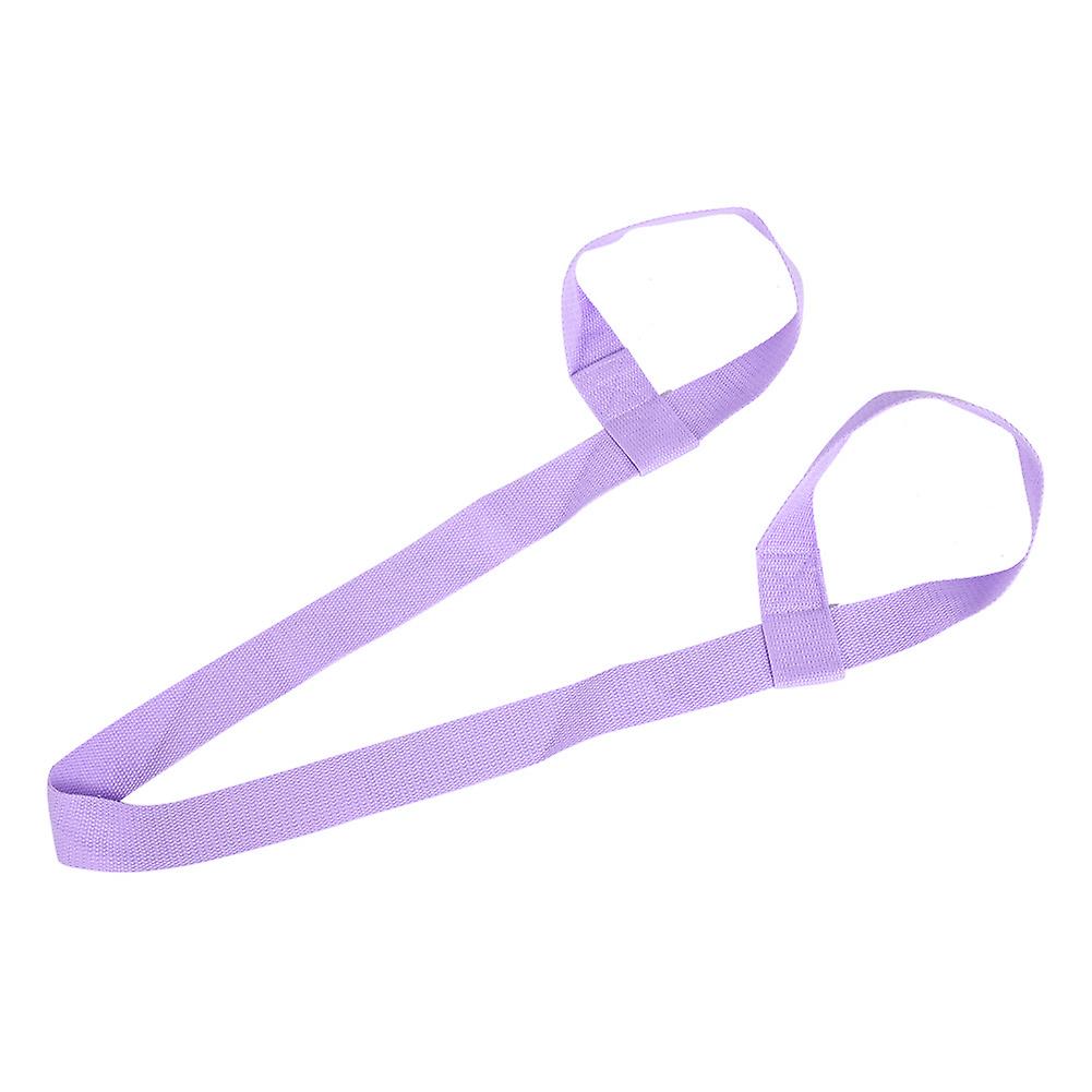 Adjustable Yoga Mat Sling Strap Portable Carrier Belt Sports Gym (light Purple)