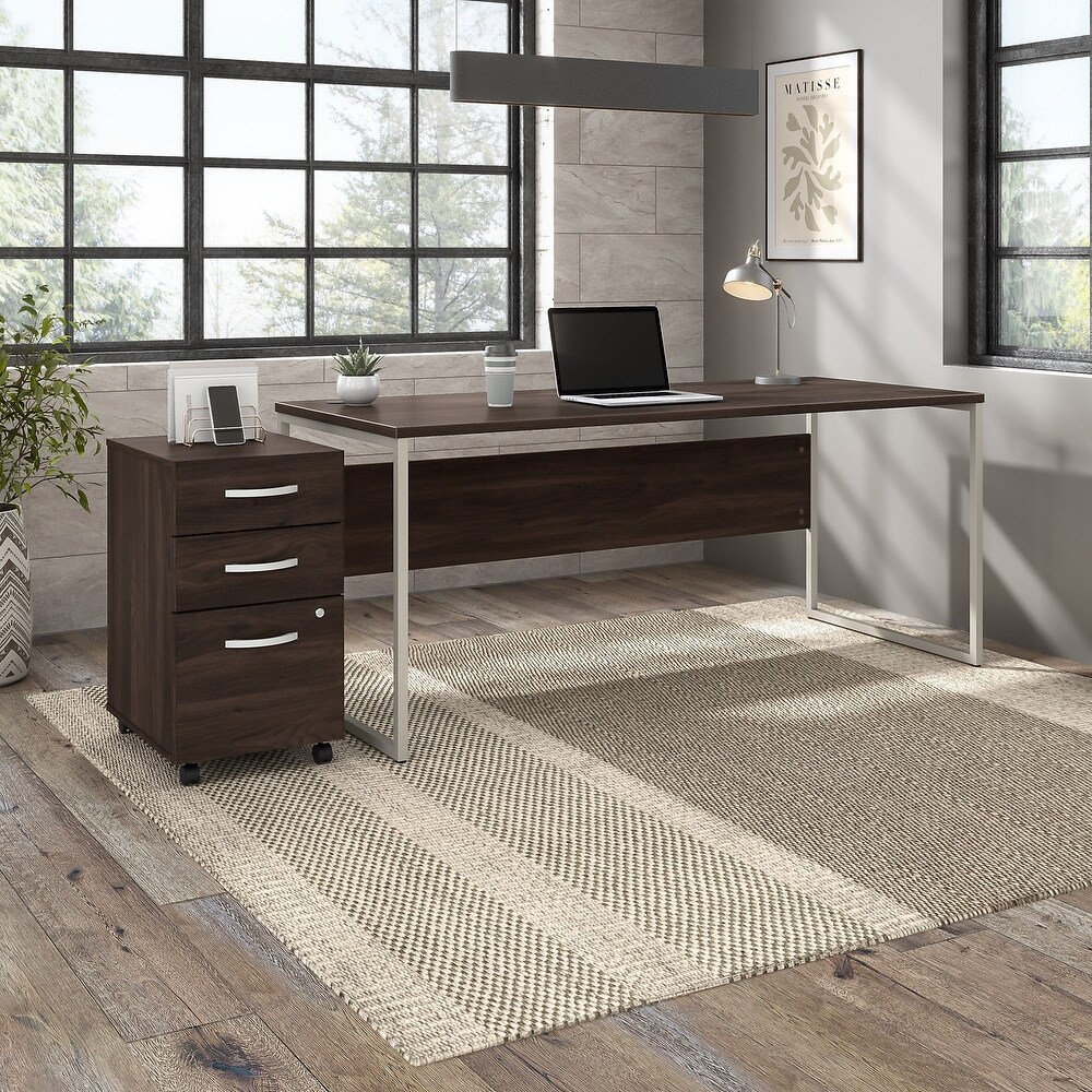 Hybrid 72W x 30D Computer Desk with Drawers by Bush Business Furniture