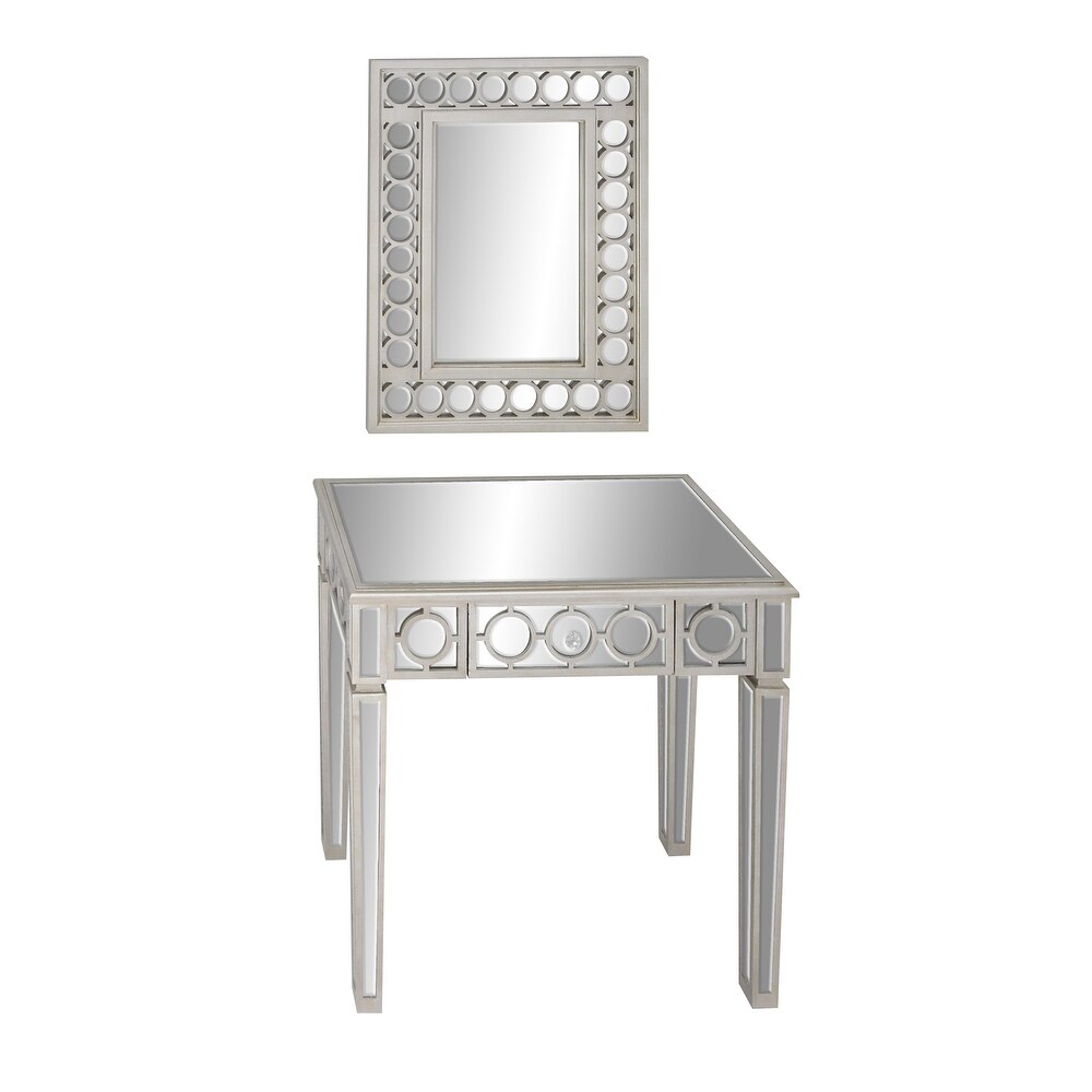 Grey MDF Glam Console Table (Set of 2)   S/2 31\