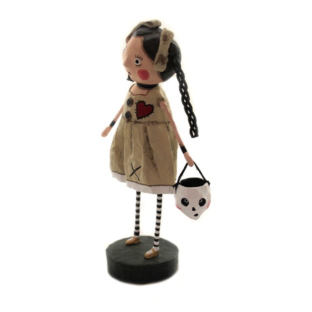 Lori Mitchell Voo Doo Sue One Halloween Figurine 6 5 Inches Skull Halloween 12275 Polyresin Beige