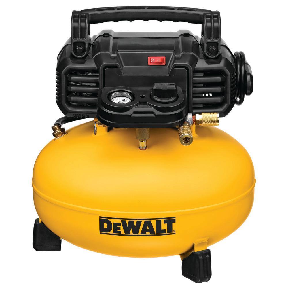 DEWALT DWFP1KIT 6 Gal. 18-Gauge Brad Nailer and Heavy-Duty Pancake Electric Air Compressor Combo Kit