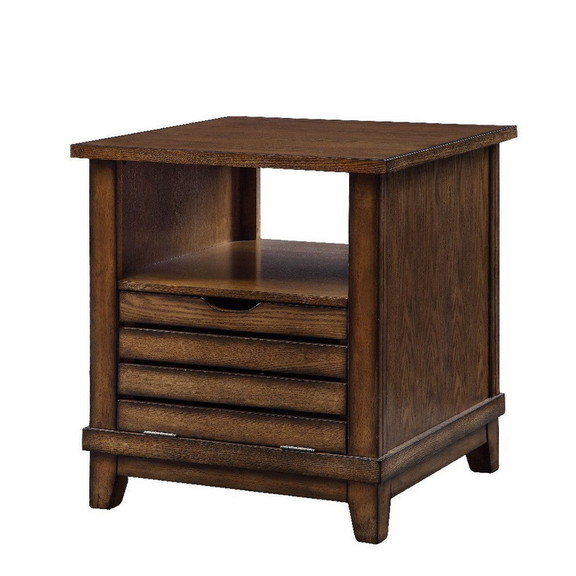 Benjara BM204475 Open Top Contemporary Wooden Cont...