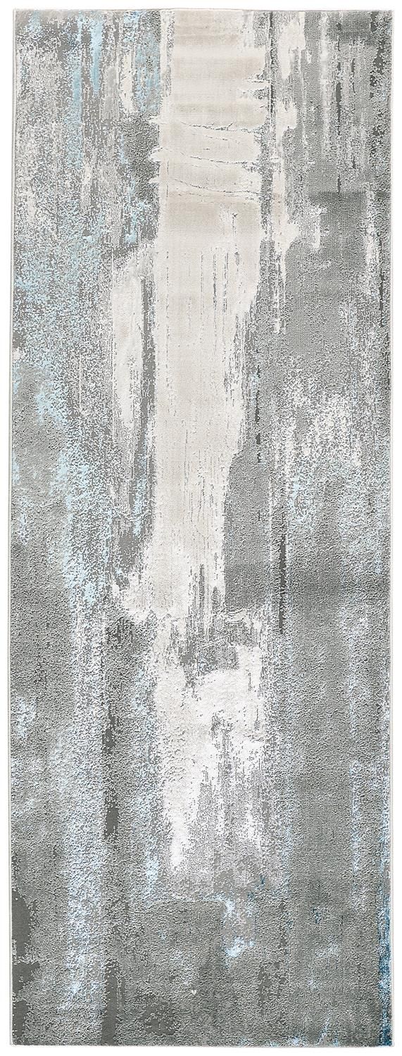 Aurelian Silver and Teal Rug by BD Fine