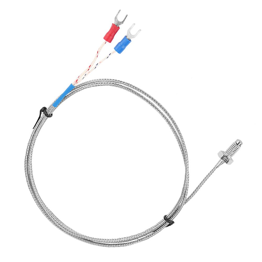 M6 Screw Fine Thread Type K Thermocouple Temperature Sensor Wire 0-400 (3 M)