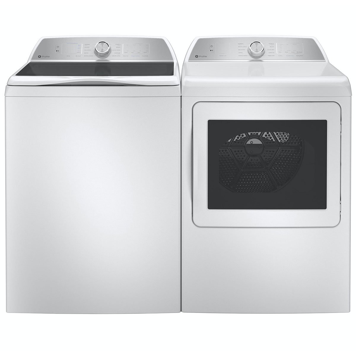 GE Profile 7.4 Cu. Ft. White Gas Dryer With Sanitize Cycle And Sensor Dry