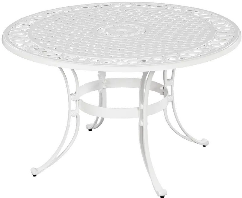 Sanibel 48 White Outdoor Dining Table