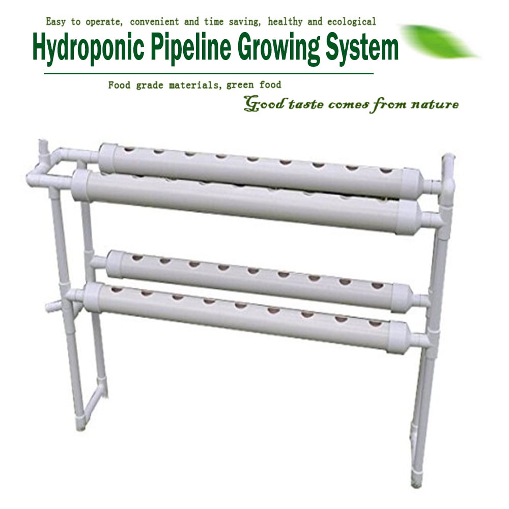 TECHTONGDA Hydroponic 36 Holes Site Grow Kit Pipeline Vegetable Planter Garden Plant System Indoor Grow Kit