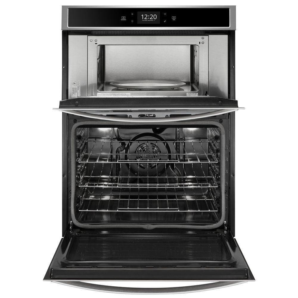 Whirlpool 27 in. Electric Smart Convection Wall Oven with Touchscreen and Air Fry When Connection in Stainless Steel WOC75EC7HS