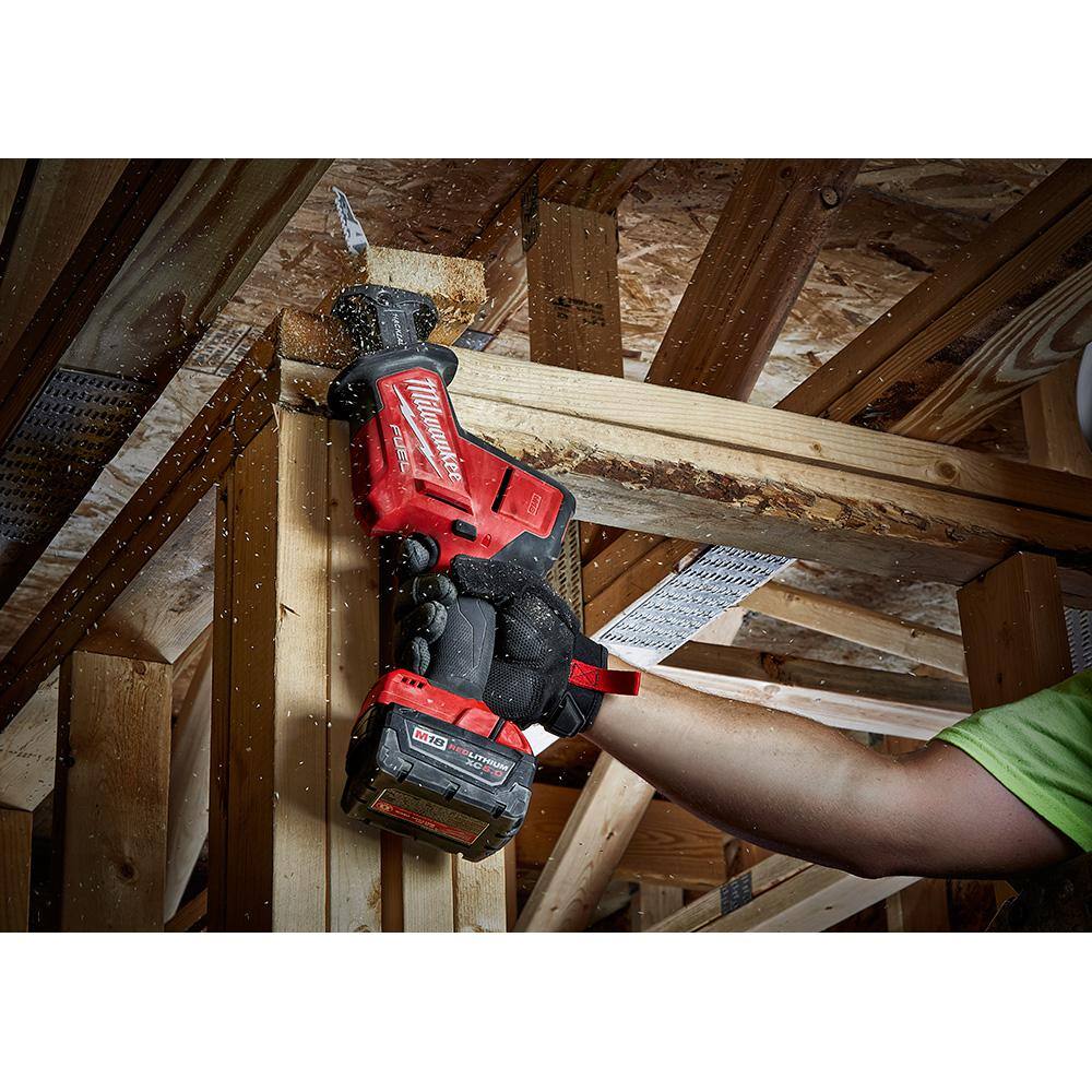 MW M18 FUEL 18V Lithium-Ion Brushless Cordless HACKZALL Reciprocating Saw with 7-14 in. Circular Saw 2719-20-2732-20