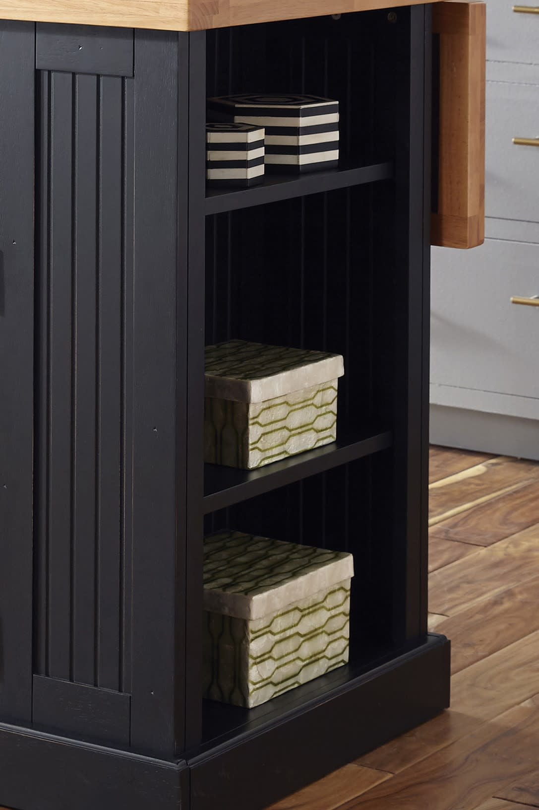 Nantucket Black Kitchen Island