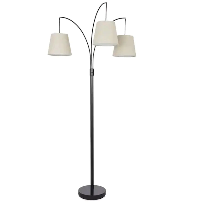 allen + roth 80-in Bronze Multi-head Floor Lamp