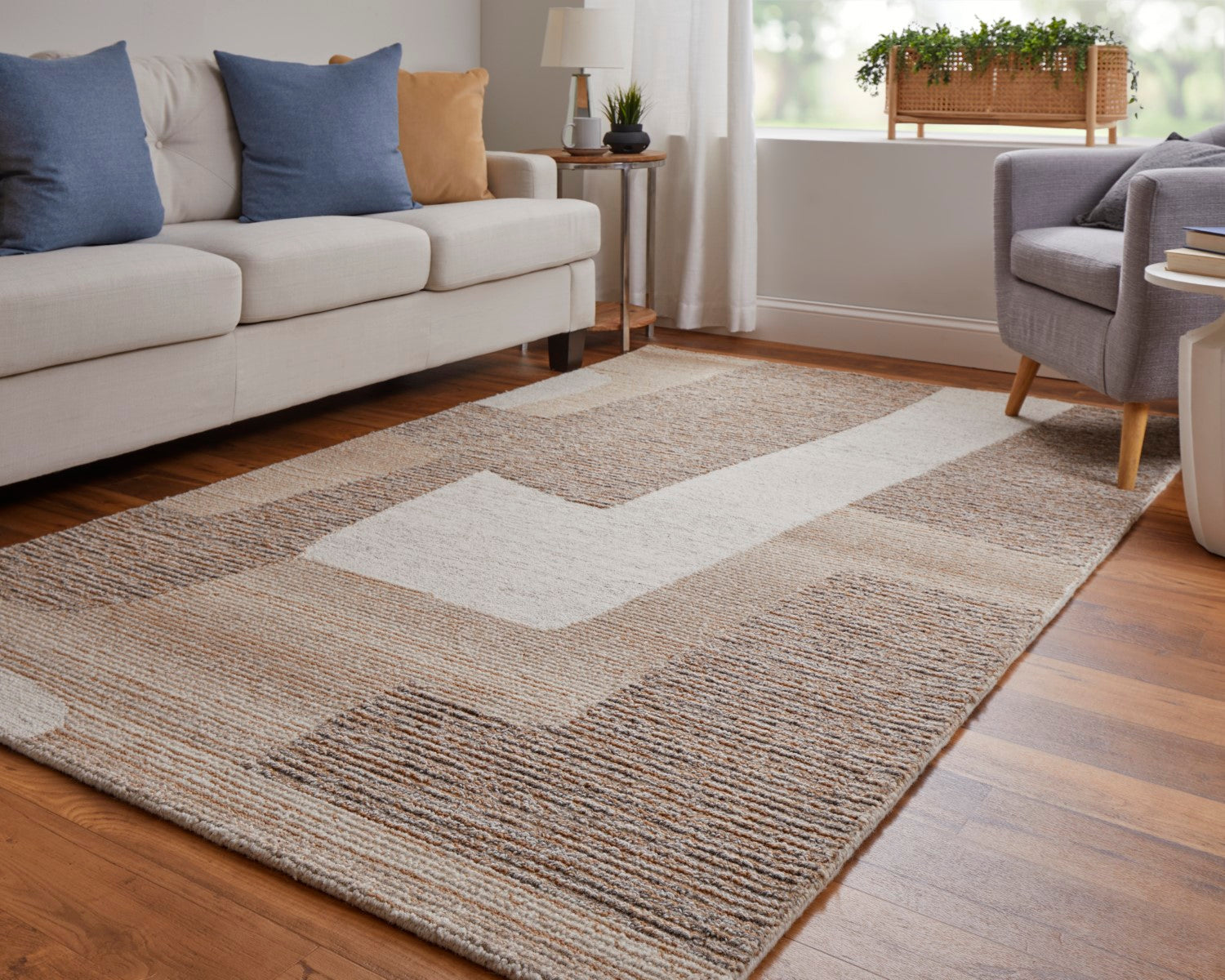 Middleton Abstract Brown/Tan/Ivory Rug