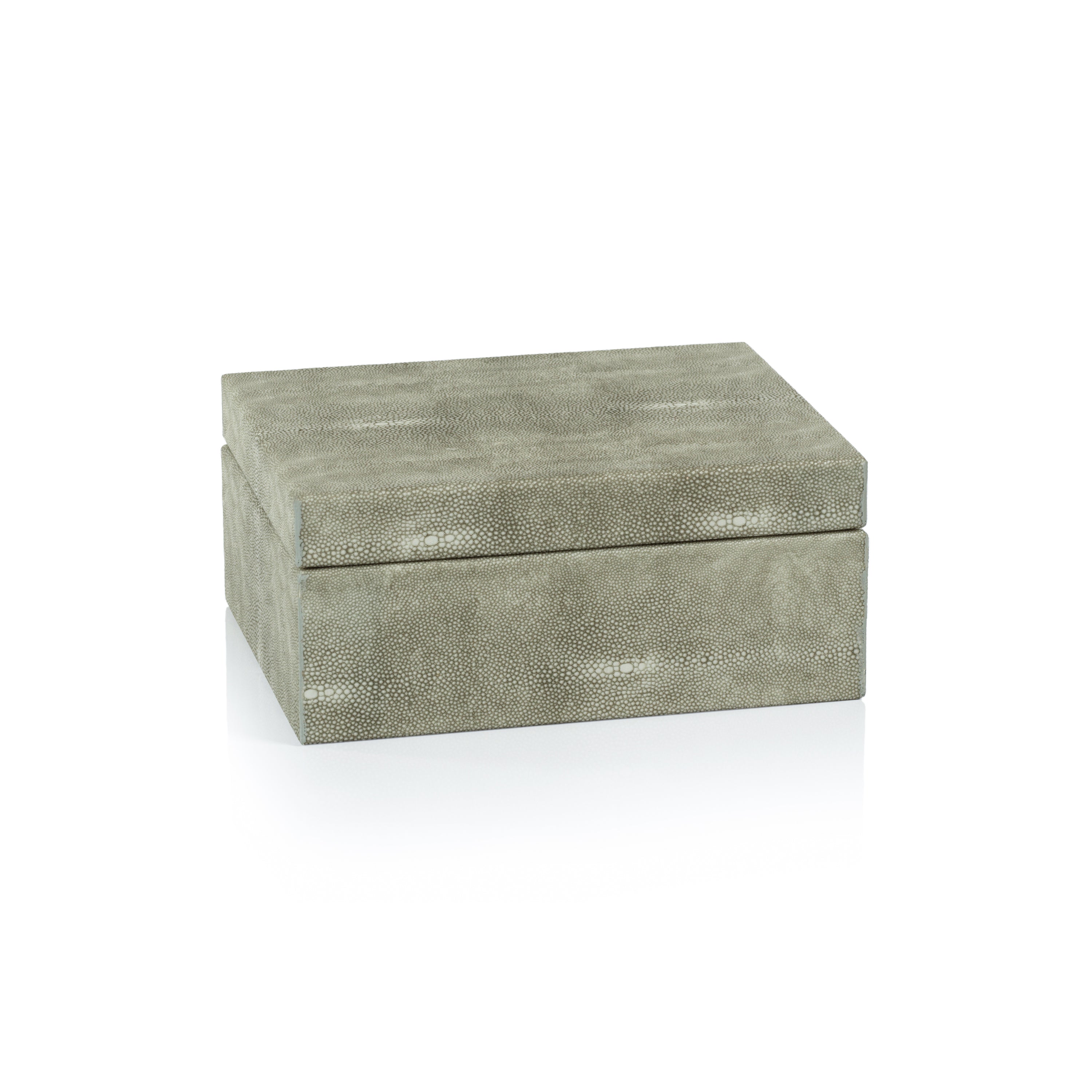 Molfeta Faux Shagreen Leather Decorative Box