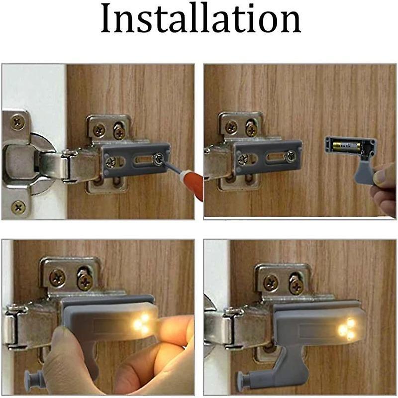 10pcs Universal LED Cabinet Hinge Door Lamp