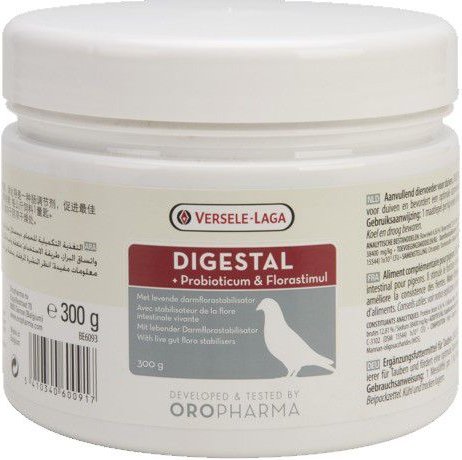 Versele-Laga Oropharma Digestal + Florastimul Digestive Support Pigeon Supplement， 11-oz tub