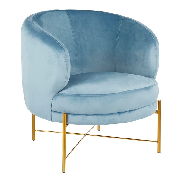 Chloe Upholstered Accent Chair with Metal Legs