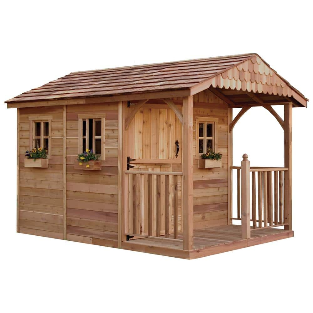 Outdoor Living Today Santa Rosa 12 ft. x 8 ft. Cedar Garden Shed SR812