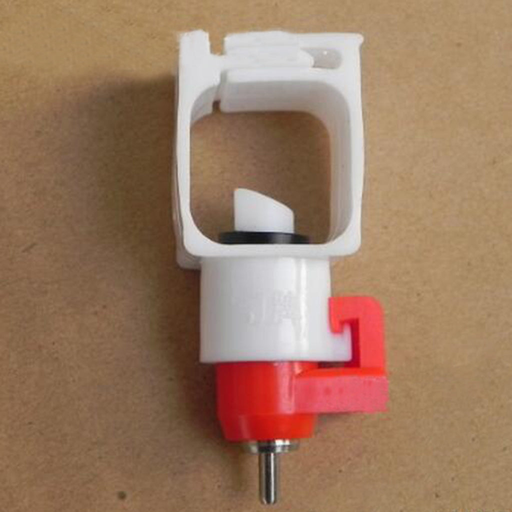 10 Pieces Red Water Nozzle Drinker Chicken Feeder Poultry Supplies Hen Duck