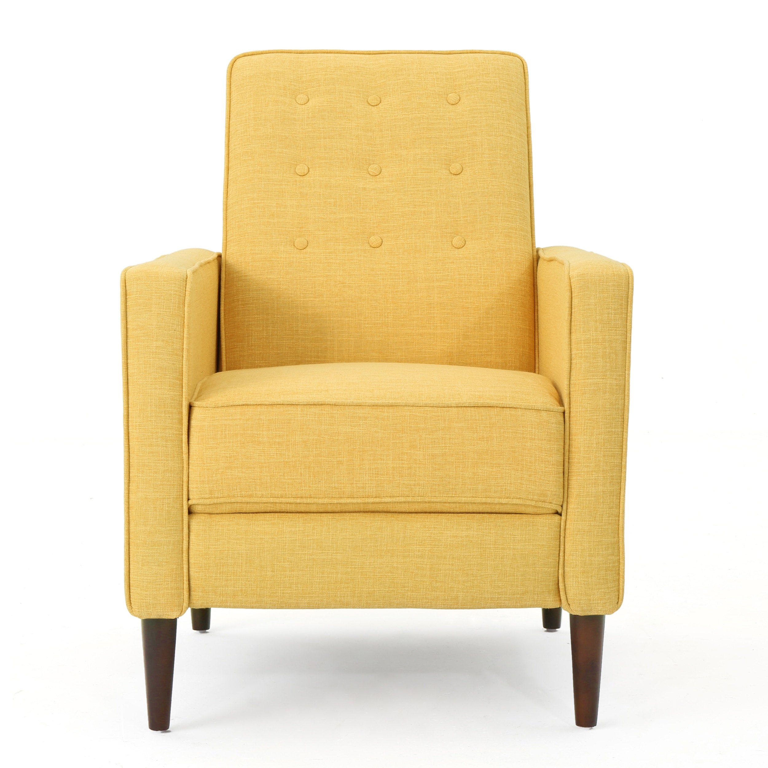 Mason Mid-Century Modern Tufted Back Fabric Recliner