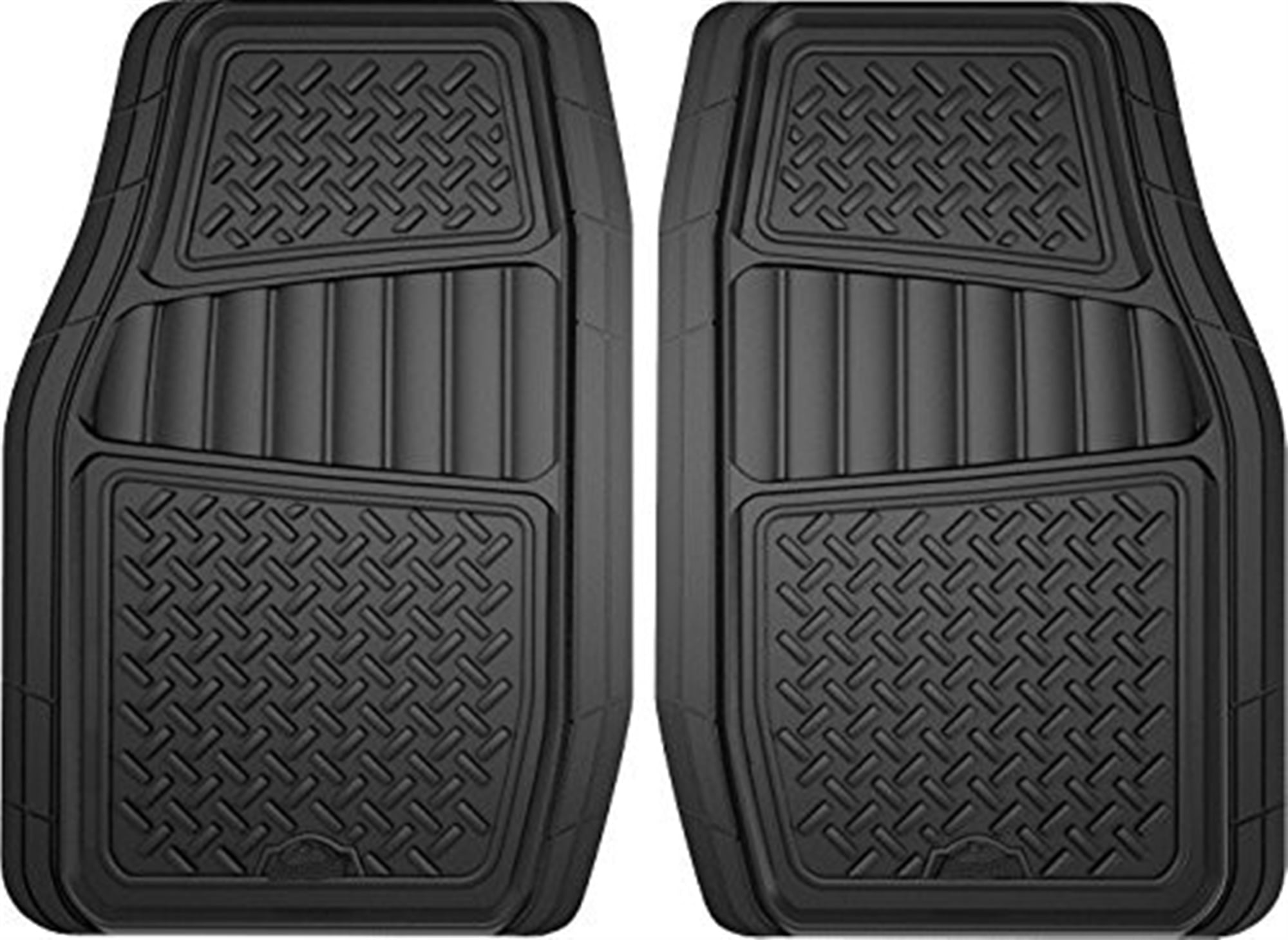 Armor All Custom Access 78831 2-Piece Grey All Season Truck/SUV Rubber Floor Mat