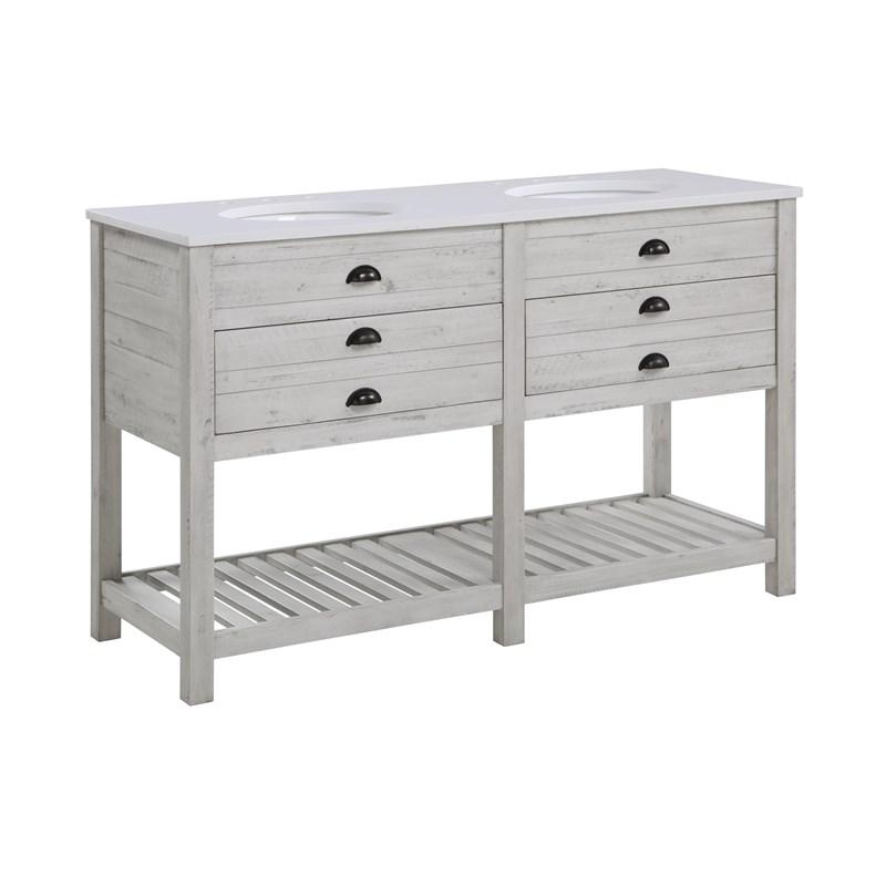 Waldorf 2-Drawer Double Sink Vanity 57