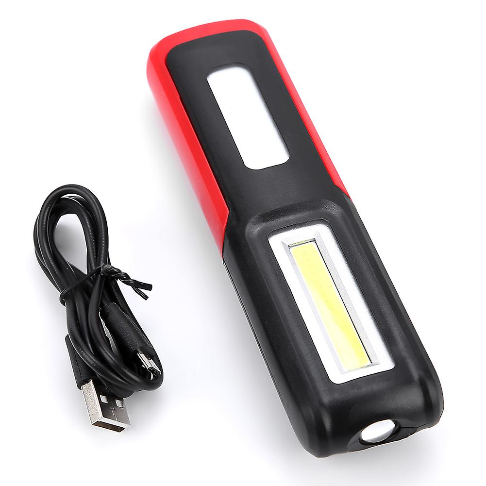 Usb Charging With Magnetic Bracket Led Flashlight Outdoor Lighting Cob Work Car Emergency Light