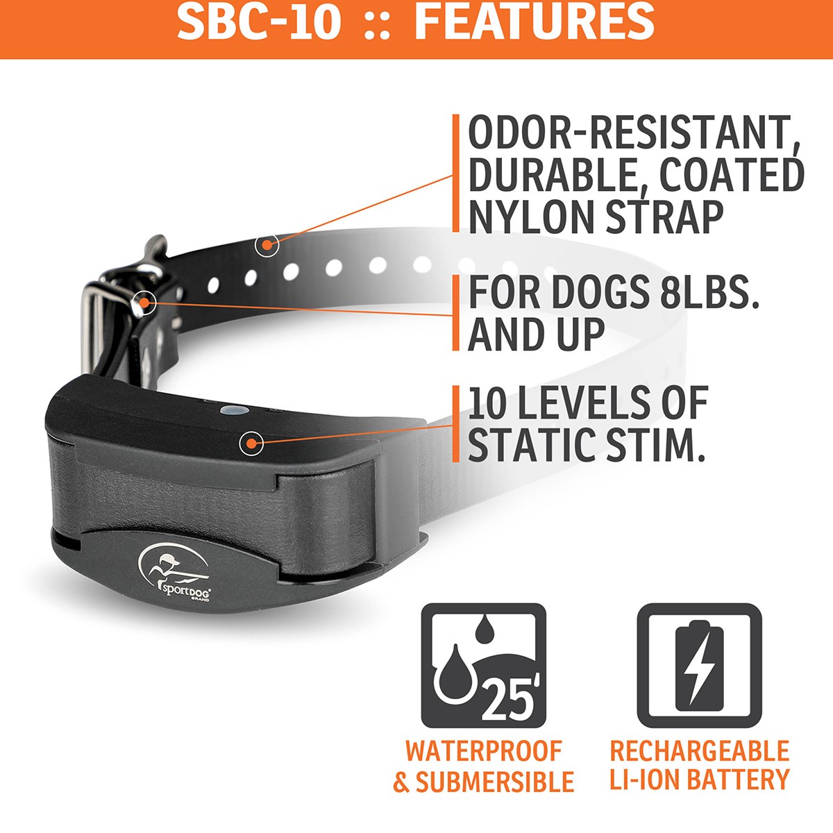 SportDOG NoBark SBC 10 Bark Collar