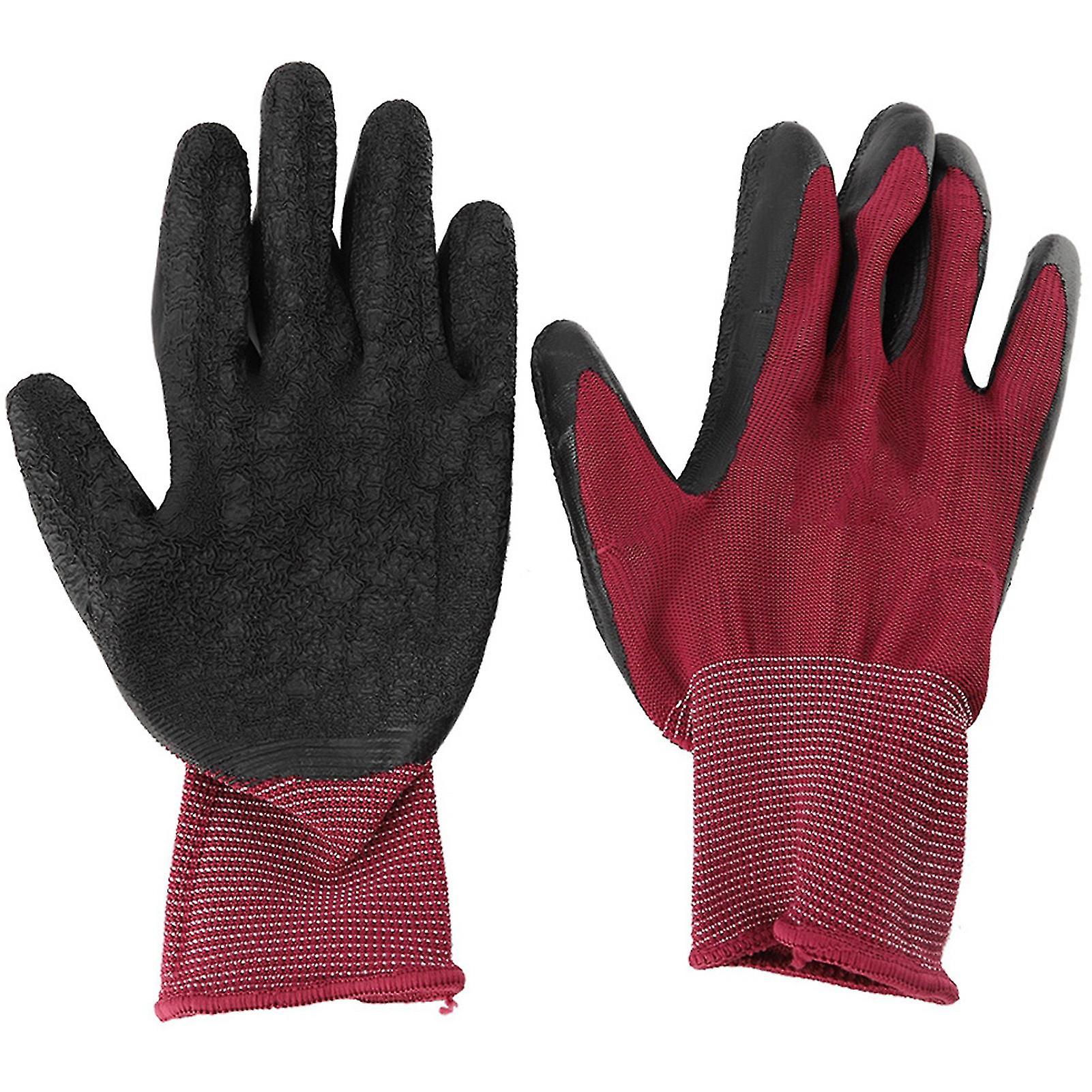 1Pair Non slip Nylon Labor Work Garden Gloves Handling Gloves