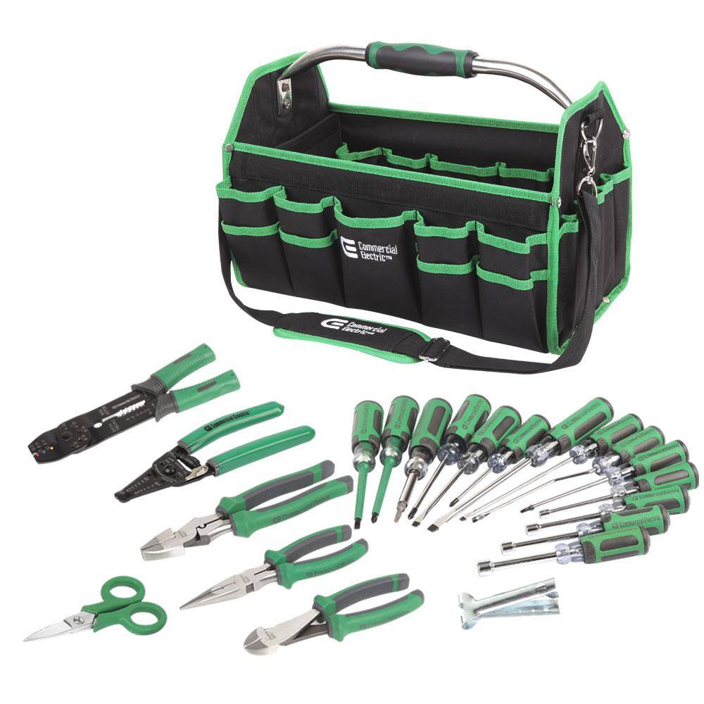 Commercial Electric 22-Piece Electrician's Tool Set CE180607