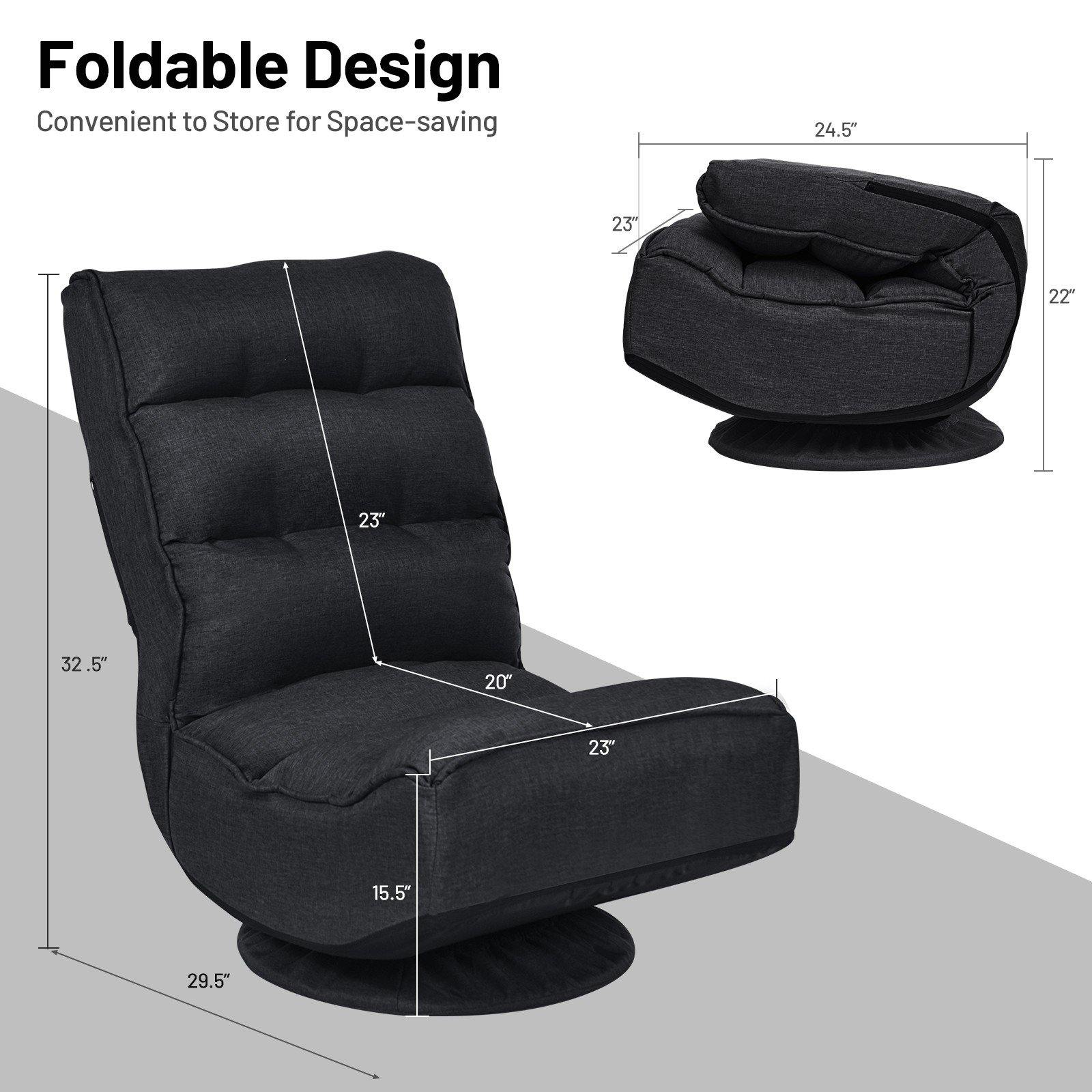 360 Degree Swivel Floor Chair, Lazy Sofa Lounge Chair