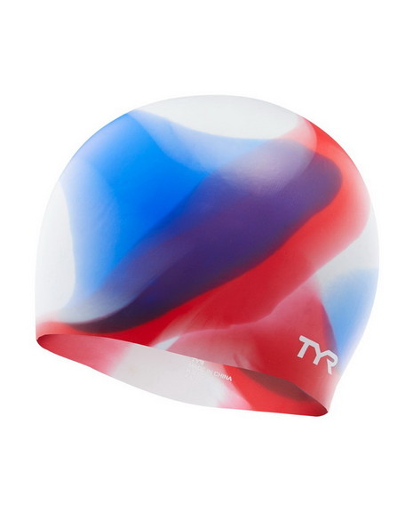 TYR LCSJRTD Tie Dye Silicone Youth Swim Cap