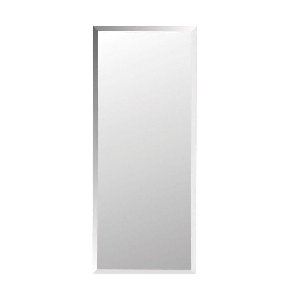 JENSEN Horizon 16 in. W x 36 in. H x 4-12 in. D Frameless Recessed 3-Shelf Bathroom Medicine Cabinet with Beveled Edge 868P34WHX