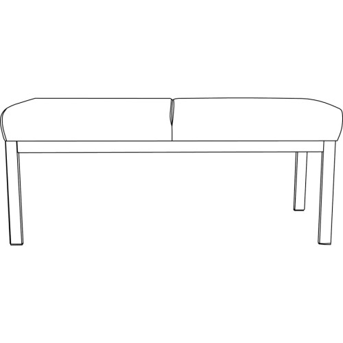 Lorell Healthcare Seating Guest Bench (66999)