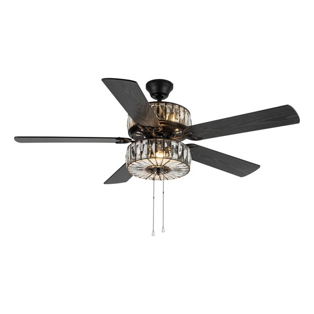 Led Caged Crystal Lighted Ceiling Fan River Of Goods