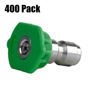 400 Pack Erie Tools 1/4 QC Stainless Steel 25 Degree 4.5 Nozzles