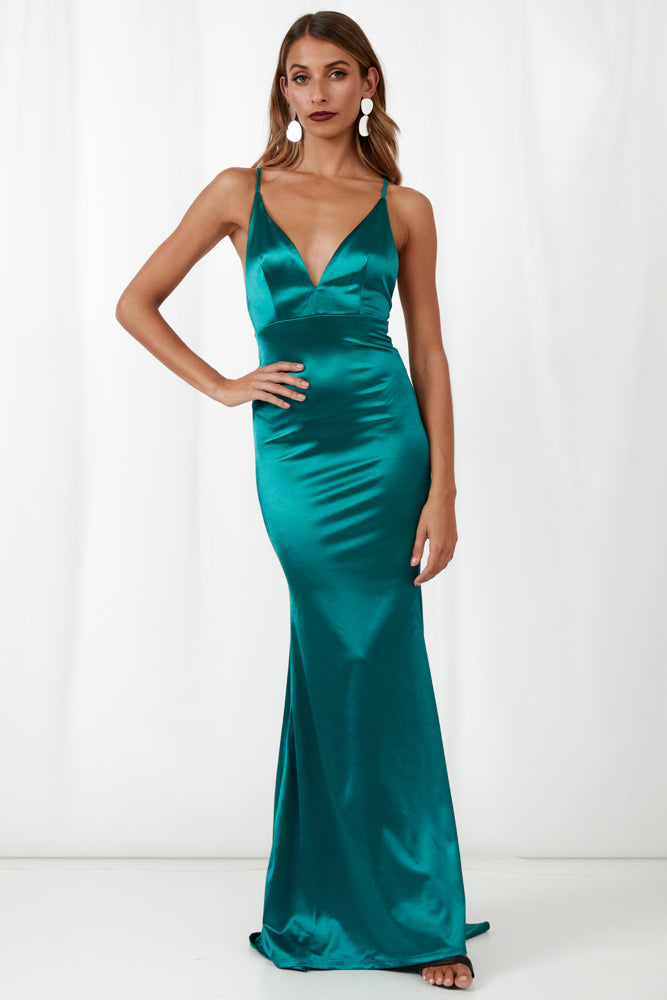 On Our Own Maxi Dress Jade