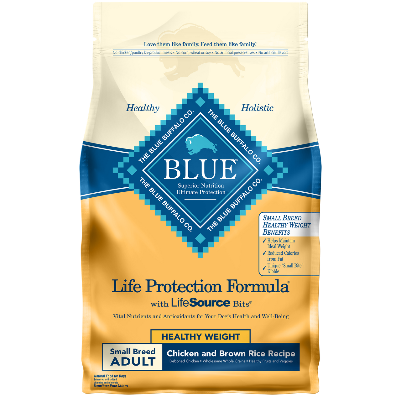 Blue Buffalo Life Protection Formula Healthy Weight Small Breed Chicken and Brown Rice Dry Dog Food